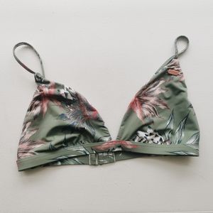 Roxy Floral Triangle Bikini Top